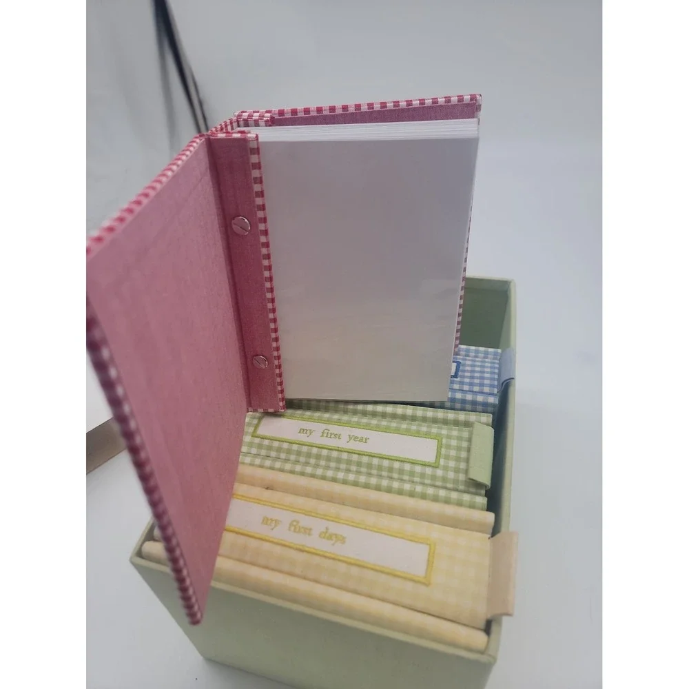 Baby's First Three Years Photo Album Set Holds 4